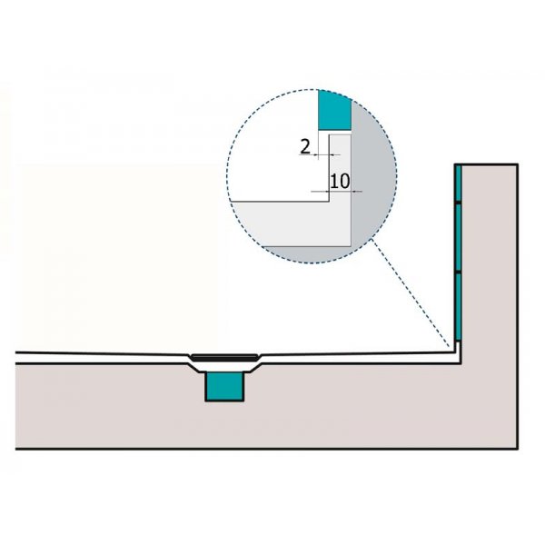 MIRAI sprchová vanička z litého mramoru, obdélník 120x90x1,8cm, pravá, bílá