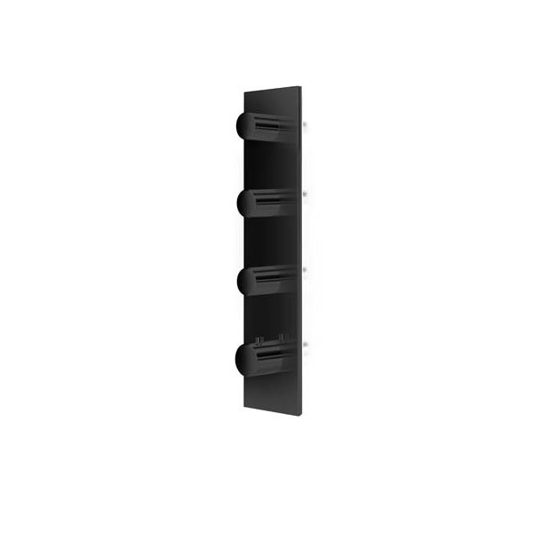 Baterie BLACK kryt ROUND+SQUARE D, 3 funkce