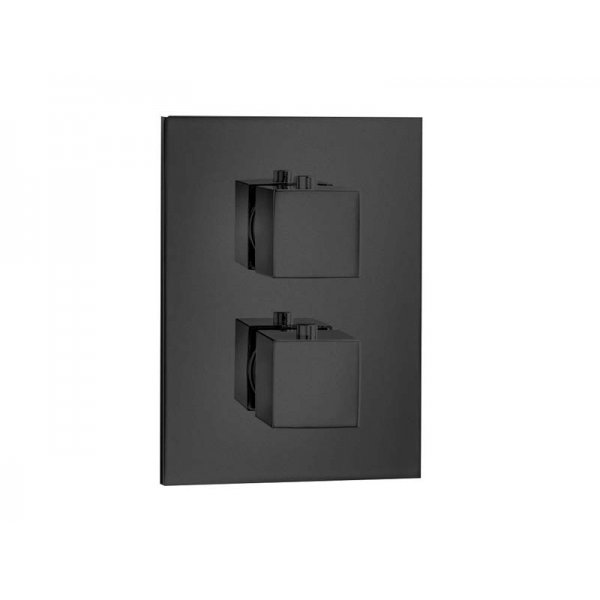 QUADRO T BLACK baterie termostatická, 3 funkce