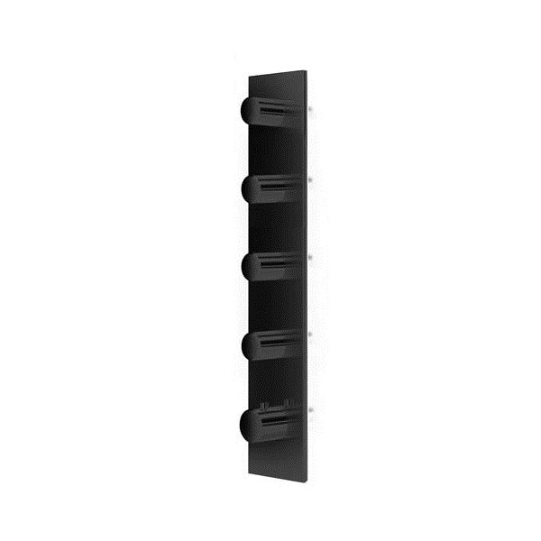 Baterie BLACK kryt ROUND+SQUARE D, 4 funkce