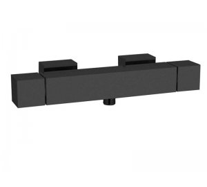 Baterie QUADRO BLACK sprchová termostatická