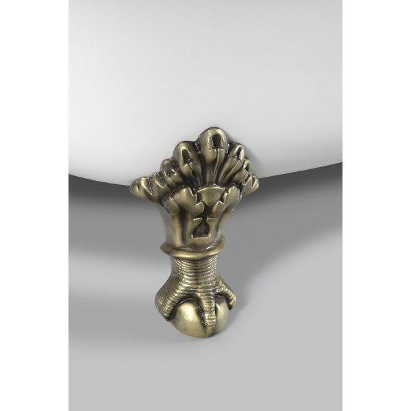 REGATA volně stojící vana 175x85x61cm, nohy bronz, bílá