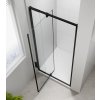 EASY BLACK sprchové dveře otočné 880-1020mm, čiré sklo