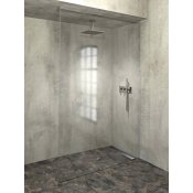 ARCHITEX sada pro neviditelné uchycení skla, podlaha-stěna-strop, 1610x2600mm, leštěný hliník