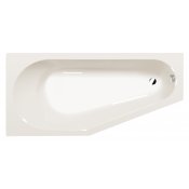 TIGRA L asymetrická vana 170x80x46cm, ivory
