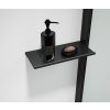 ESCA SHELF polička do profilu 230x120mm, černá mat