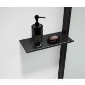 ESCA SHELF polička do profilu 230x120mm, černá mat