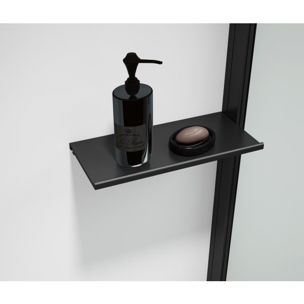 ESCA SHELF polička do profilu 230x120mm, černá mat