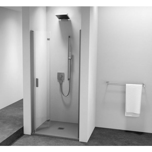 ZOOM sprchové dveře do niky 900mm, čiré sklo, levé