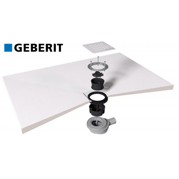 TRENECA vaničkový sifon, průměr 90mm, DN40, krytka černá mat