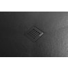 TRENECA vaničkový sifon, průměr 90mm, DN40, krytka černá mat