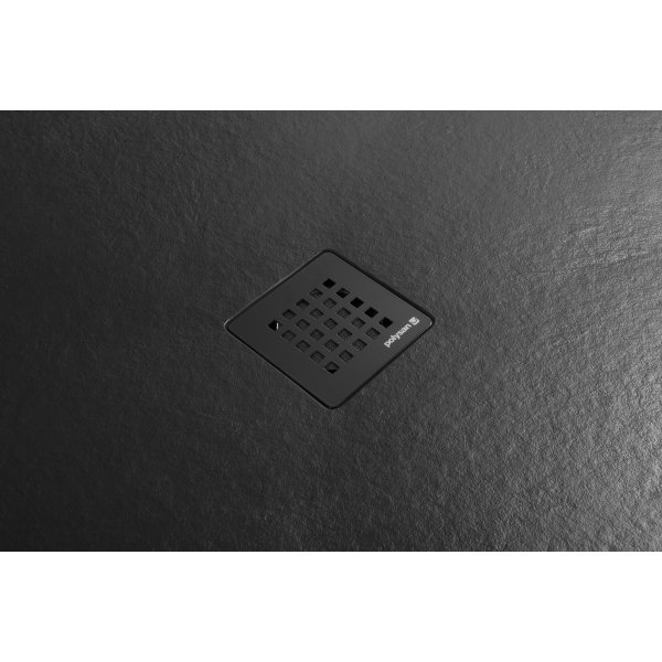 TRENECA vaničkový sifon, průměr 90mm, DN40, krytka černá mat