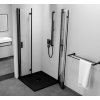 ZOOM BLACK čtvercový sprchový kout 900x900mm, rohový vstup