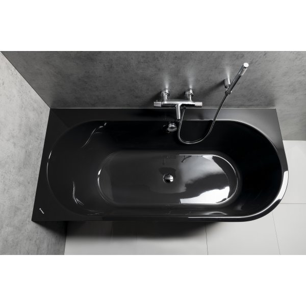 ASTRA L MONOLITH asymetrická vana 160x75x60cm, šedá