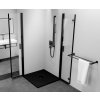 ZOOM BLACK čtvercový sprchový kout 900x900mm, rohový vstup