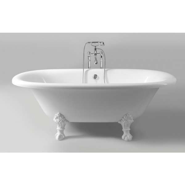 REGATA volně stojící vana 175x85x61cm, nohy bílé, bílá