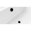 Vanová souprava s napouštěním, bovden, délka 1200mm, zátka 72mm, černá mat