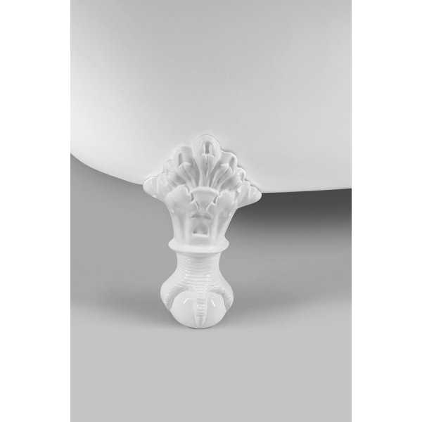 REGATA volně stojící vana 175x85x61cm, nohy bílé, bílá