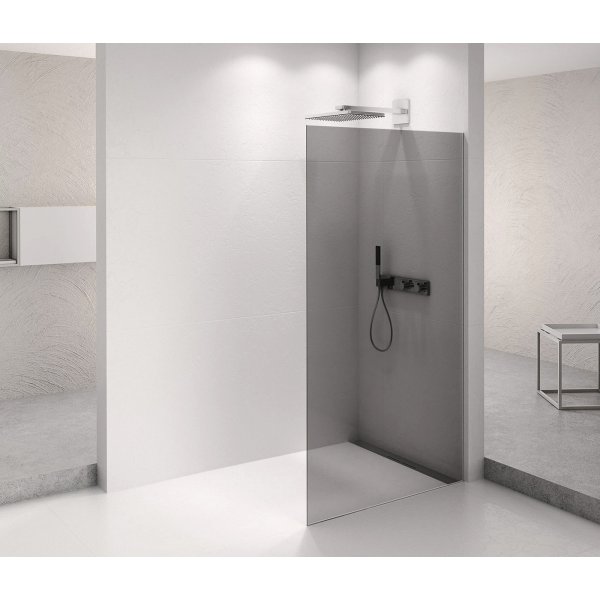 ARCHITEX CHROM sprchová zástěna 1362mm, kouřové sklo