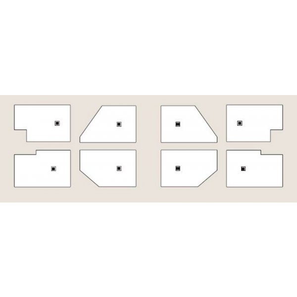 FLEXIA vanička z litého mramoru s možností úpravy rozměru, 120x80cm, bílá mat