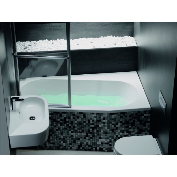 ASTRA WR asymetrická vana 165x90x48cm, bílá