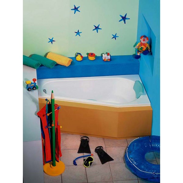 PROJEKTA R asymetrická vana 160x80x44cm, bílá