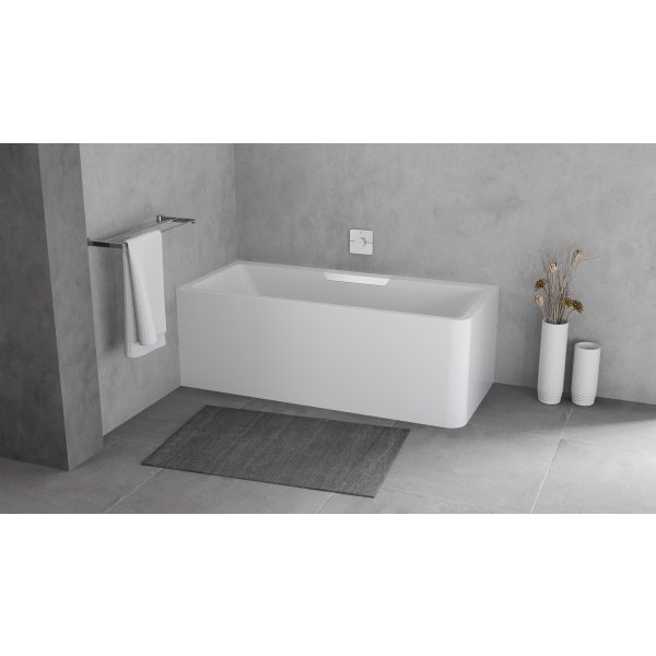 CASCATA L MONOLITH obdélníková vana 180x80x60cm, kaskáda bílá