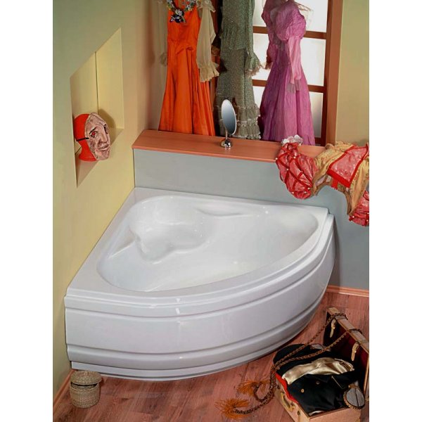 NILA rohová vana 120x120x41cm, bílá