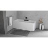 CASCATA L MONOLITH obdélníková vana 180x80x60cm, kaskáda černá