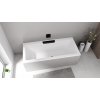 CASCATA obdélníková vana 185x85x45cm, kaskáda černá