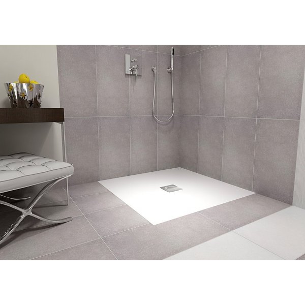 FLEXIA vanička z litého mramoru s možností úpravy rozměru, 110x100cm, bílá mat