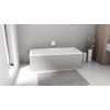 CASCATA obdélníková vana 185x85x45cm, kaskáda bílá