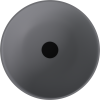 BANERA ROUND umyvadlo na desku, litý mramor, průměr 39cm, šedá mat