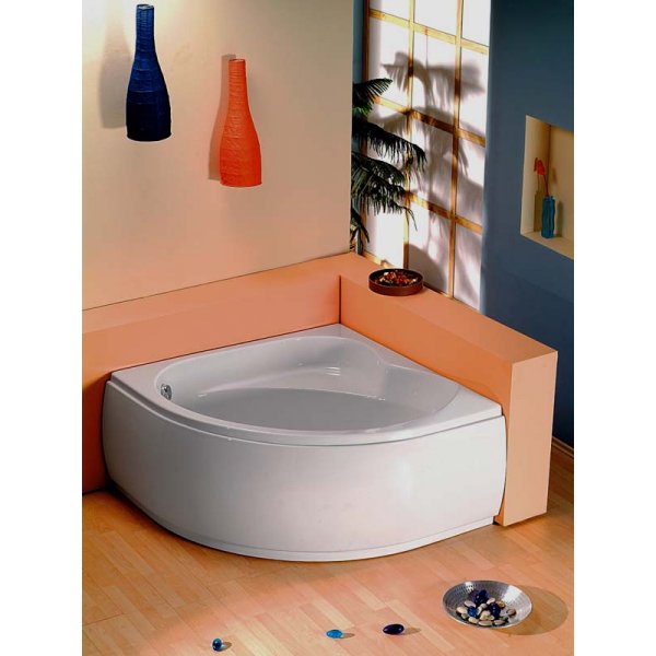 SIRIUS rohová vana 130x130x43cm, bílá