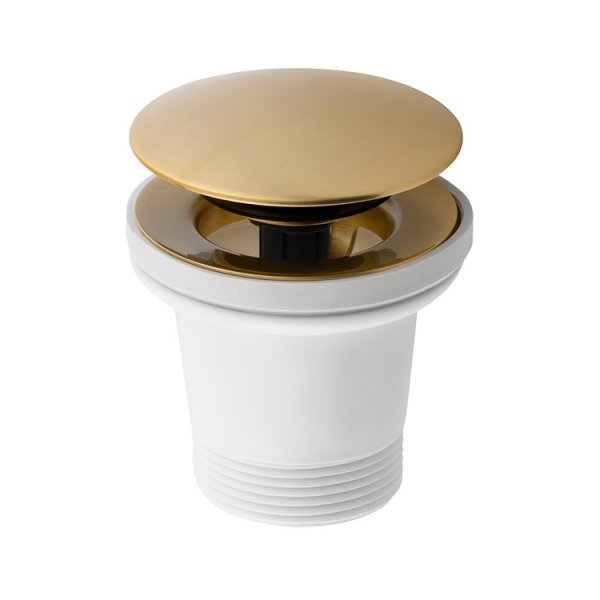 Vanová výpust 6/4", click-clack, zlato mat