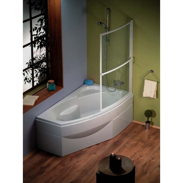 MAMBA R asymetrická vana 170x100x44cm, bílá