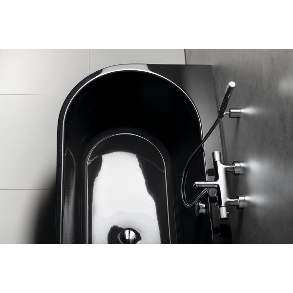 ASTRA R MONOLITH asymetrická vana 160x75x60cm, šedá