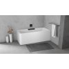 CASCATA R MONOLITH obdélníková vana 180x80x60cm, kaskáda černá