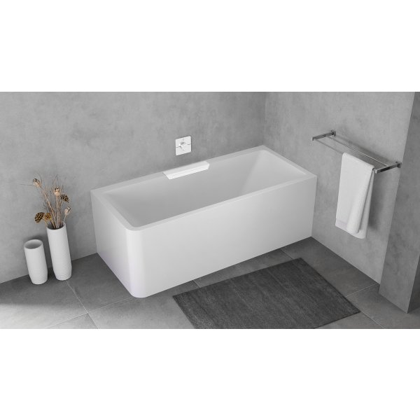 CASCATA R MONOLITH obdélníková vana 180x80x60cm, kaskáda bílá