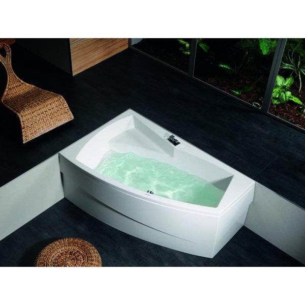 EVIA L asymetrická vana 170x100x47cm, bílá