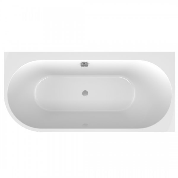 ASTRA R MONOLITH asymetrická vana 160x75x60cm, bílá/agila