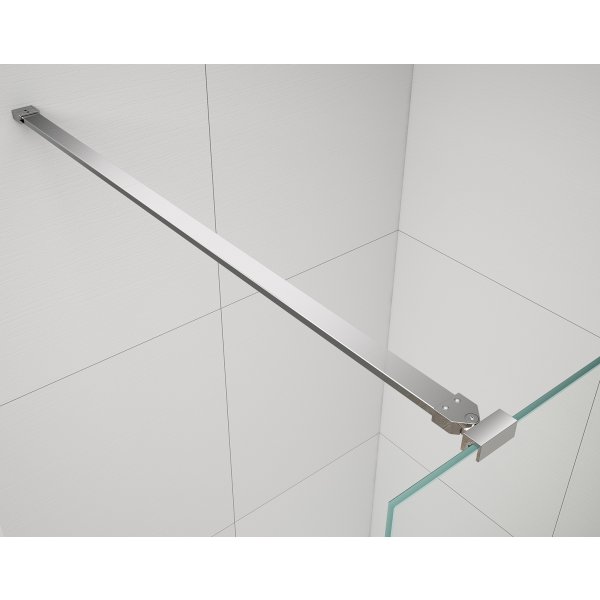 ESCA CHROME jednodílná sprchová zástěna do prostoru, matné sklo, 1200 mm