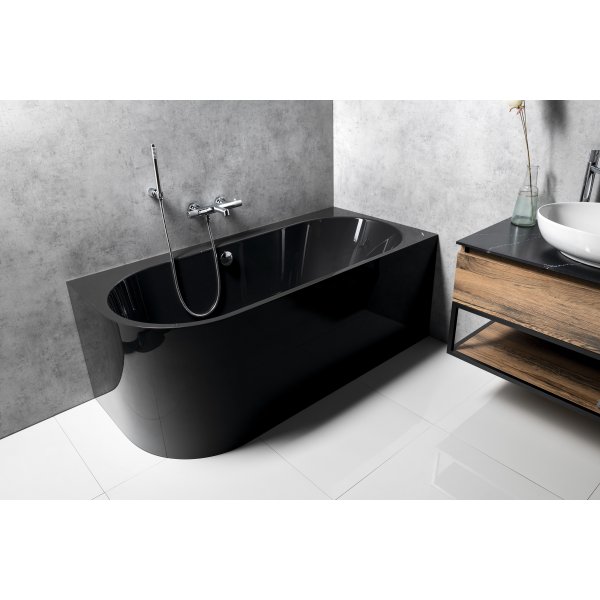 ASTRA R MONOLITH asymetrická vana 160x75x60cm, šedá