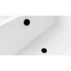 Vanová souprava s napouštěním, bovden, délka 800mm, zátka 72mm, černá mat