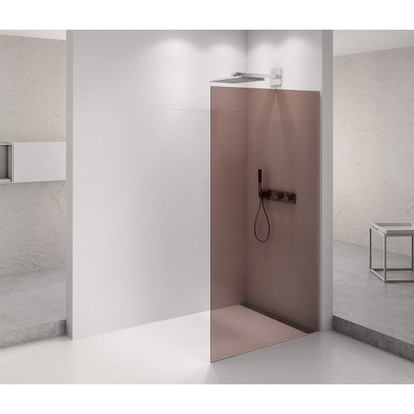ARCHITEX CHROM sprchová zástěna 1262mm, sklo Marron