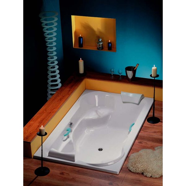 DUO obdélníková vana 200x120x45cm, bílá