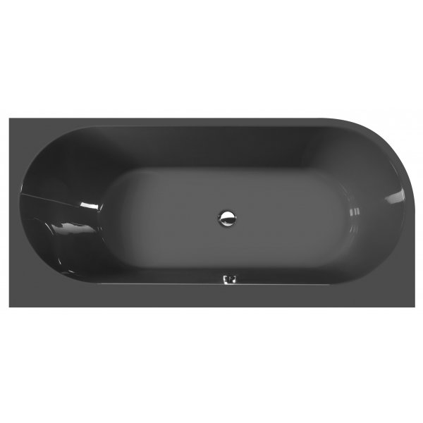 ASTRA R MONOLITH asymetrická vana 160x75x60cm, šedá