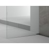 ARCHITEX sada pro uchycení skla podlaha-stěna se spádovou lištou, 1615x2105mm, levá, leštěný hliník