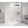 ARCHITEX BLACK MATT sprchová zástěna 1262mm, sklo Flute