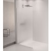ARCHITEX sada pro uchycení skla podlaha-stěna se spádovou lištou, 1615x2105mm, levá, leštěný hliník